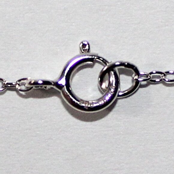 Sterling Silver Blue Topaz Floral Necklace - Picture 5 of 6